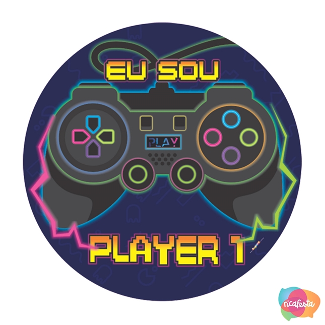 Jogo Tema Decoração De Festa De Aniversário para Meninos, Gamepad