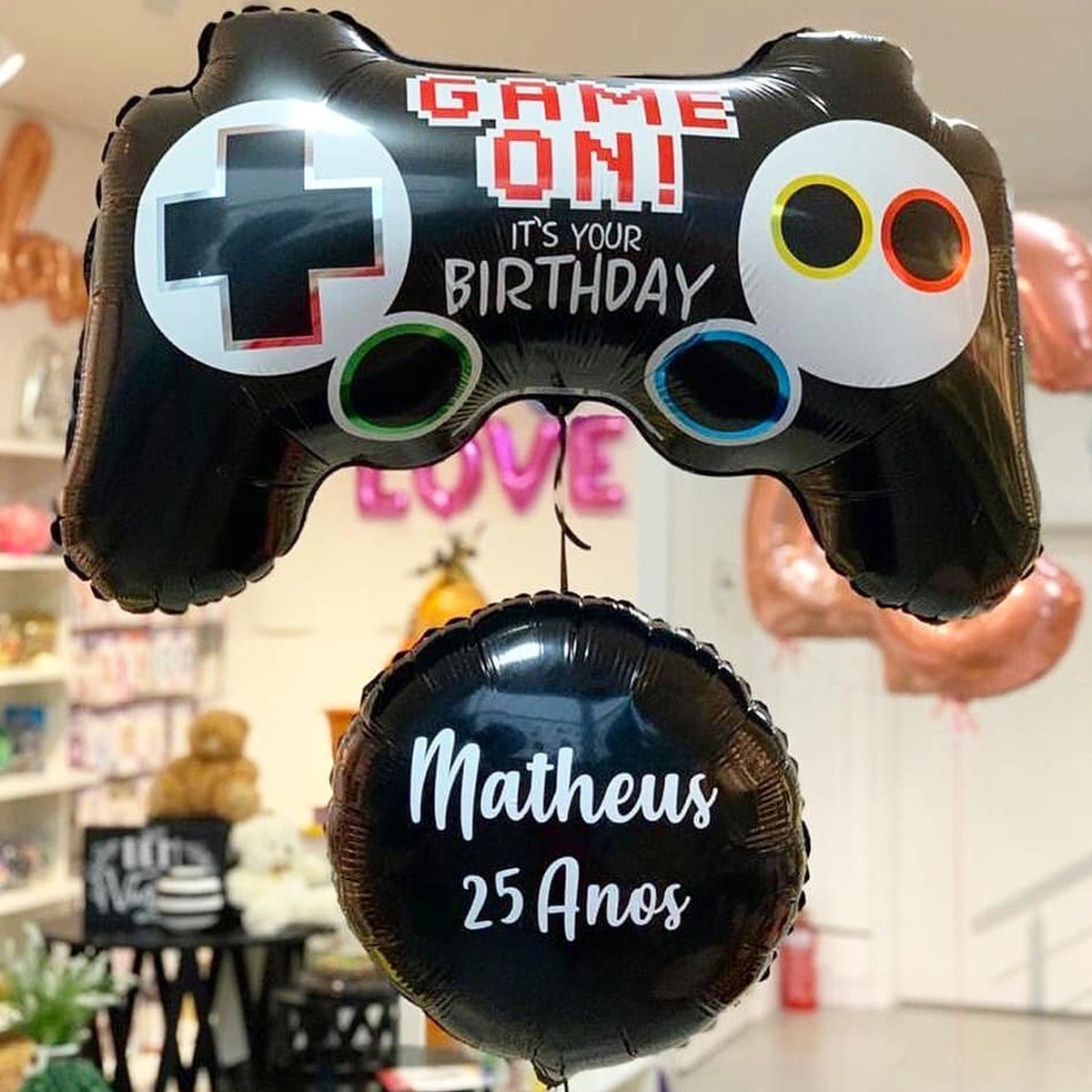 Video Game Controller Balão de alumínio para crianças, festa de  aniversário, decoração do campo, celebridade da Internet, brinquedo do  miúdo, 68cm x 49cm - AliExpress