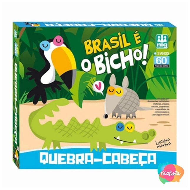 Desenhos Animados Ilustração Jogo Educativo Peças Quebra Cabeça