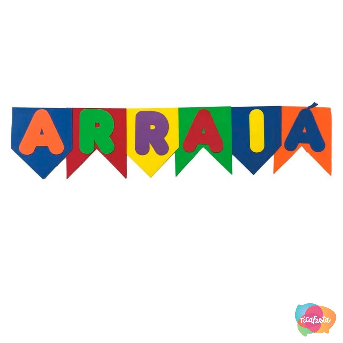 KIT BANDEIROLAS ARRAIÁ GIGANTE - BANDEIRINHA DE EVA GIGANTE ARRAIÁ ...