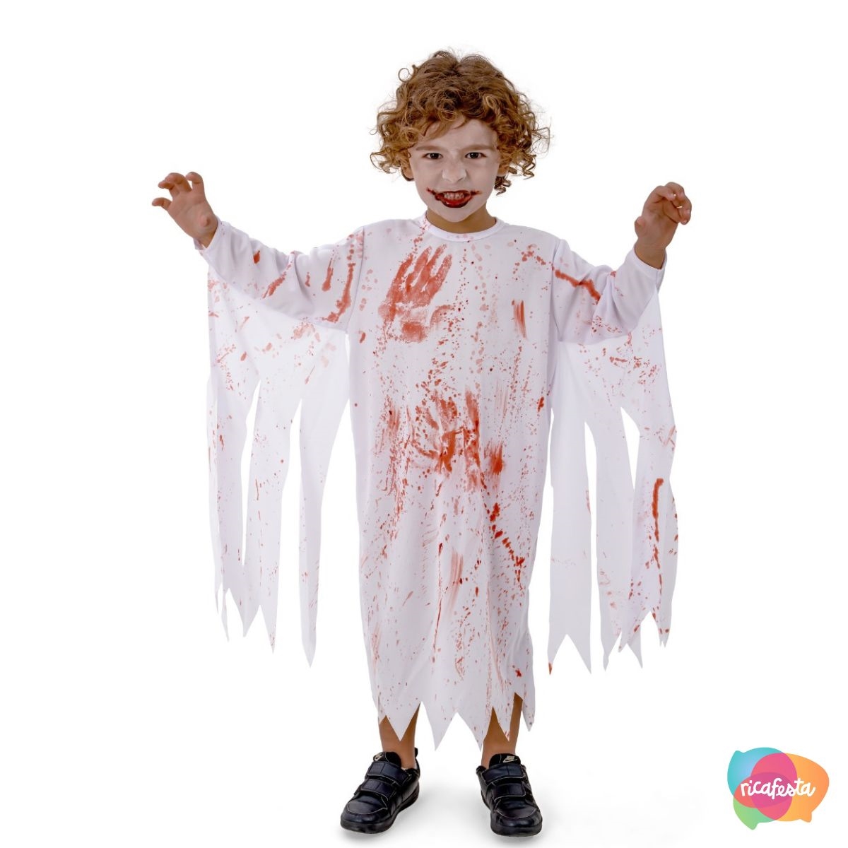 Fantasia Piratinha Fantasma Infantil - Halloween