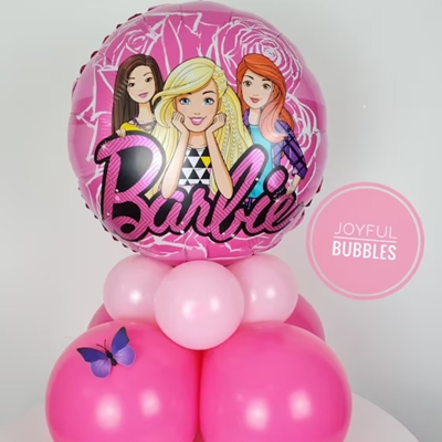 Balão barbie festiva 35CM na vareta em Promoção na Americanas